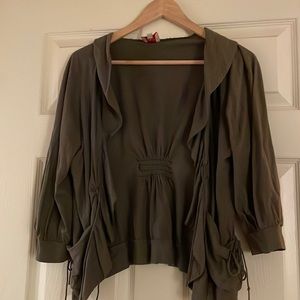 Boutique lightweight ruffle sweater